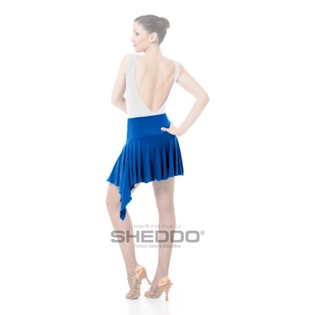 Female Asymmetric Skirt With Yoke &#38; Single Godet, Meryl Geyser