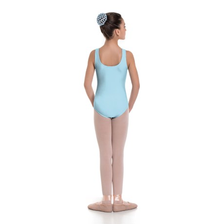 Girls Tank Leotard Full Lining, Lycra Matt Ciprian Blue