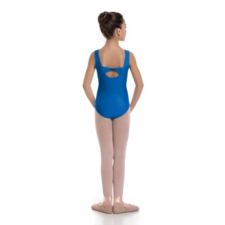 Girls Tank Leotard Pinched Front & Low Back, Meryl Geyser