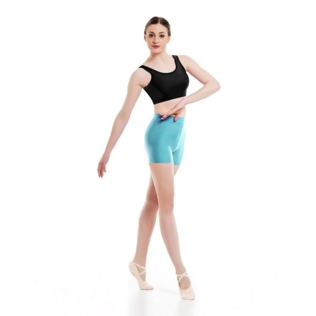 Female Waist Band Fitted Short, Cotton - Elastane, Inopneuma