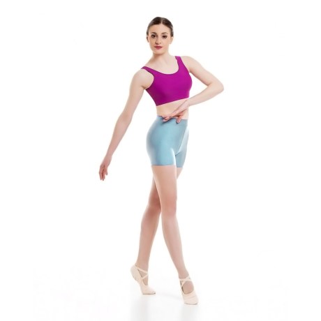 Female Waist Band Fitted Short, Lycra Matt, Frozen