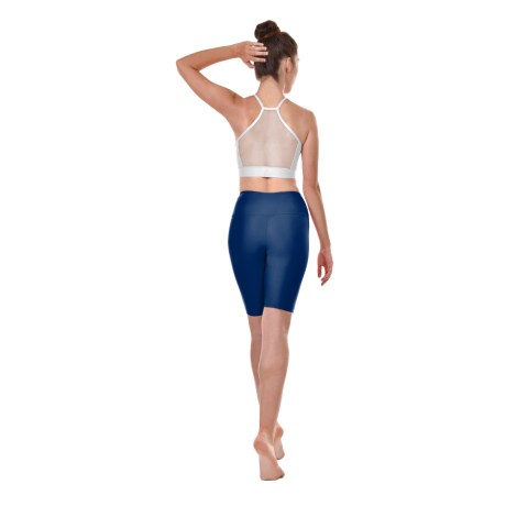 Female Active Fitted Bike Shorts Medium, Lycra Matt Blueberry