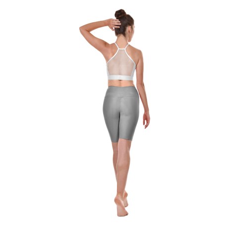 Female Active Fitted Bike Shorts Medium, Cotton - Elastane Frozen