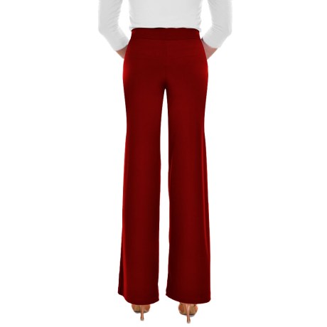 Female Waistband Fitted Straight Leg Pant, Super Jersey Orange