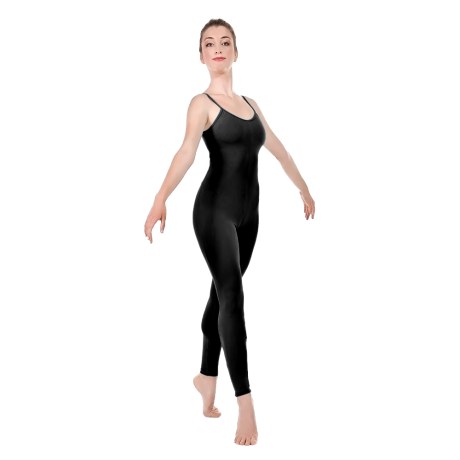 Female Camisole Unitard With Cut Out Back Bra Lining, Meryl Black