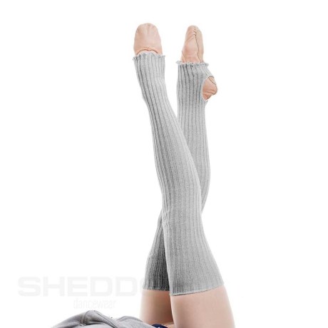 Leg Warmer Stirrup For Ladies Grey, Acrylic - Elastane, One Size 90cm