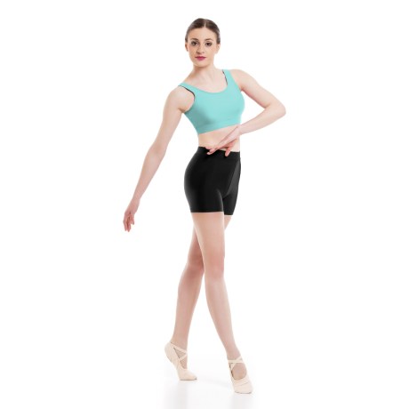 Girls Tank Crop Top, Lycra Matt Frozen