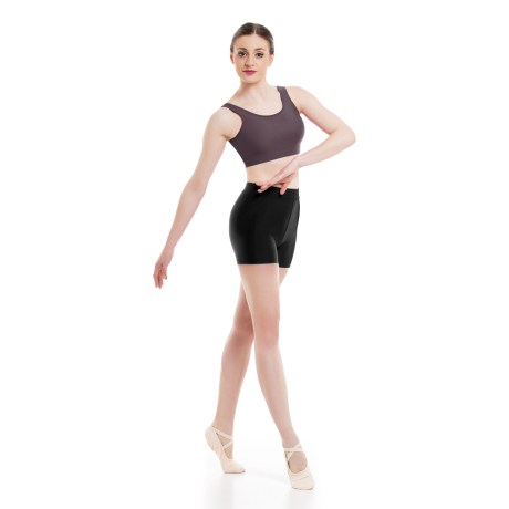 Girls Tank Crop Top, Lycra Matt Lanzarote