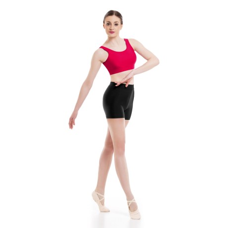 Girls Tank Crop Top, Cotton Elastane, Diva