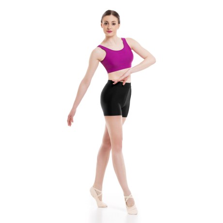 Girls Tank Crop Top, Cotton Elastane, Bachata