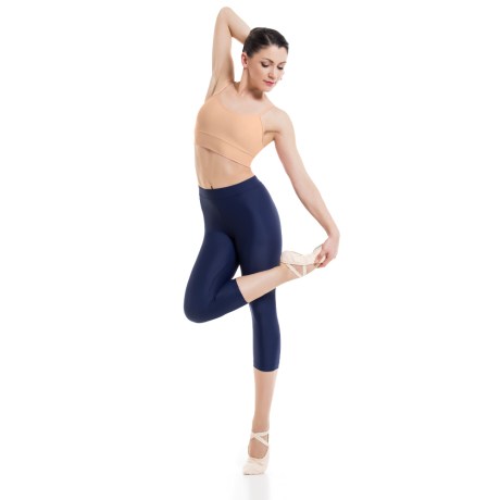 Female Camisole Crop Top With Yoke, Lycra Matt Nude