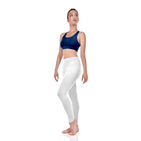 Female Tank Crop Top Criss Cross Back Straps With, Lycra Matt Blueberry