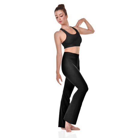 Female Tank Crop Top Criss Cross Back Straps, Meryl Black