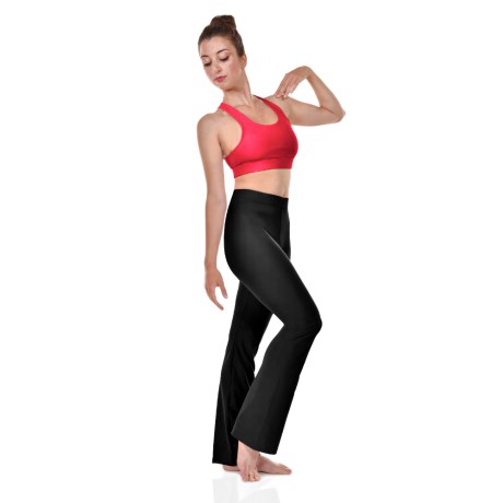Female Tank Crop Top Criss Cross Back Straps, Cotton - Elastane, Red