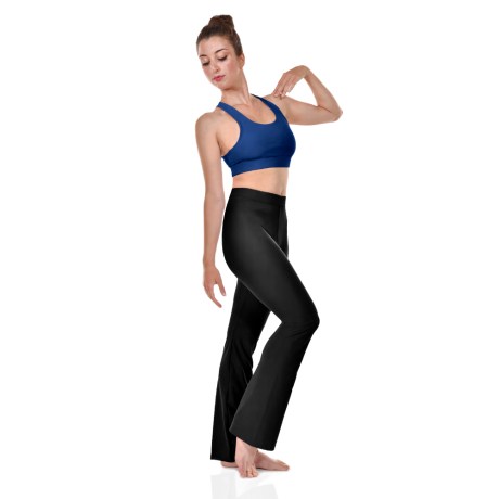 Female Tank Crop Top Criss Cross Back Straps, Lycra Matt, Blueberry