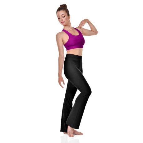 Female Tank Crop Top Criss Cross Back Straps, Lycra Matt, Bouganville