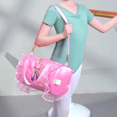 Children's Drum Bag, Dancing Pointes with Tulle, Carry Handles & Shoulder Strap