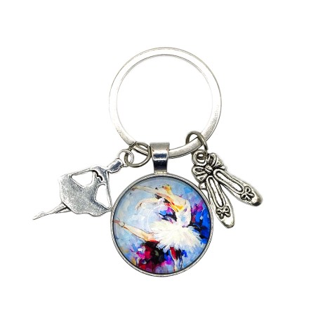 Metallic Ballerina Keychain - Pointes & Tutus