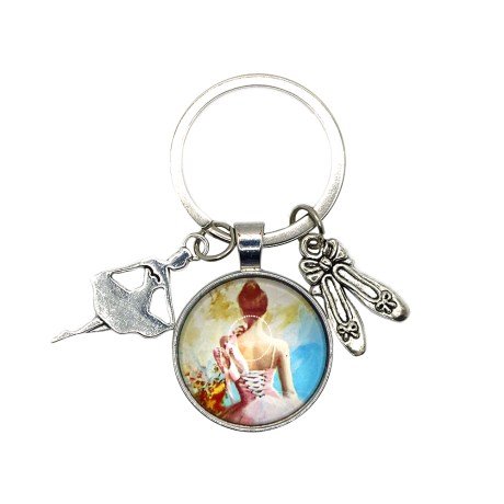 Metallic Ballerina Keychain - Pointes & Tutus