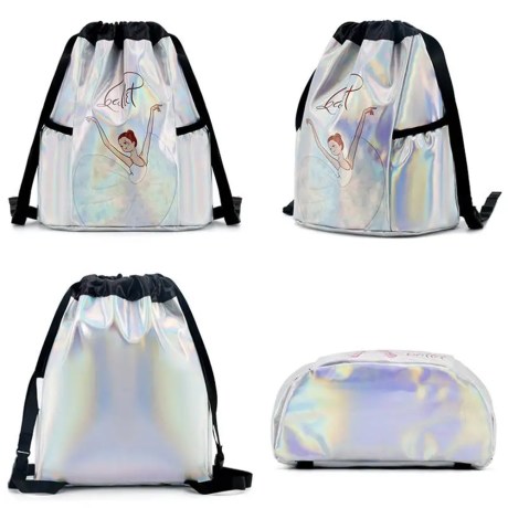 Lazer Style Pouch Backpack With Shoulder Straps, Ballet