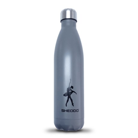 Stainless Steel Water Bottle, Grey, 750ml