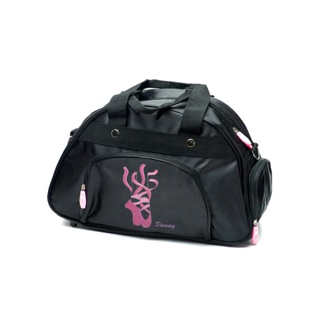 Dance Bag Spacious Duffel Style with Side Pocket for Shoes, Stitched Pointes