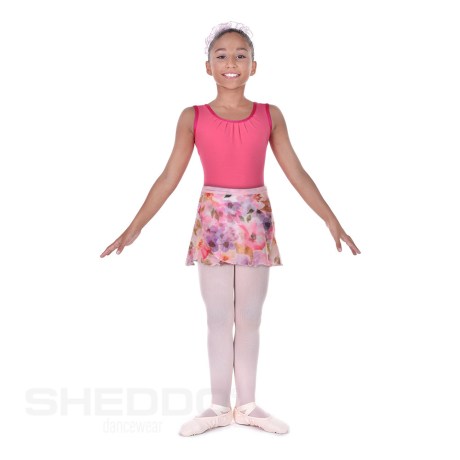 Girls Wrap Over Ballet Skirt, Mousseline (100% Polyester), Boucket