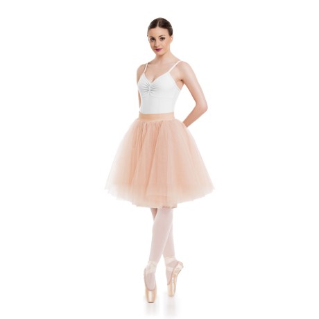 Female Romantic Short Tutu Skirt 50cm, Skin