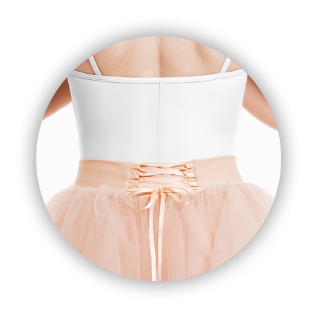 Female Romantic Short Tutu Skirt 50cm, Skin