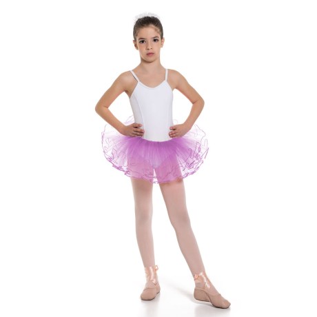Girls 3 Layer Tutu Skirt With Elasticated Waist, Dark Mauve