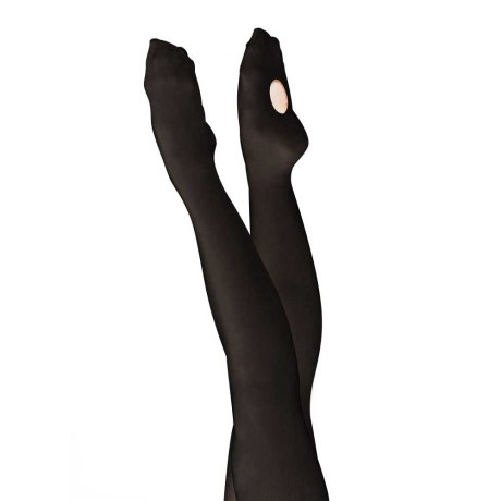 Female Convertible (Sole Hole) Ballet Tights, 60den, Black