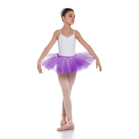 Girls Double Layered Waistband Classic Tutu Skirt, Buganville