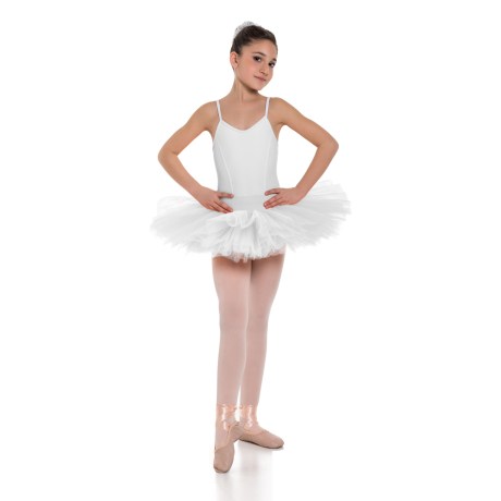 Girls Double Layered Classic Tutu Skirt with Waistband Knicker | 6 Layers, Lycra Tulle Skin