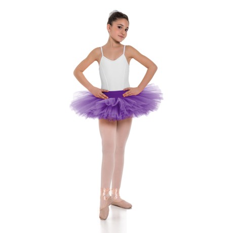 Girls Double Layered Classic Tutu Skirt with Waistband Knicker | 6 Layers, Lycra Tulle Buganville