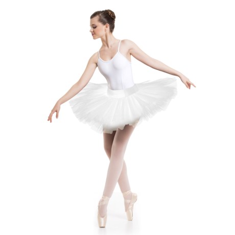 Female 6 Double Layered Tutu With Knicker, White