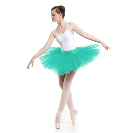 Female 6 Double Layered Tutu With Knicker, Petrol